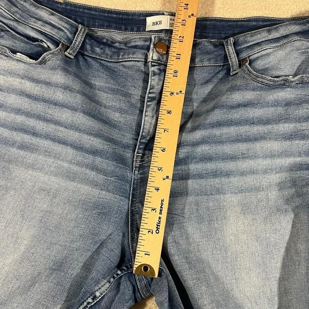 BKE Gabby Jeans Womens 36x27 Blue High Rise Ankle Skinny Curvy Fit Stretch Denim